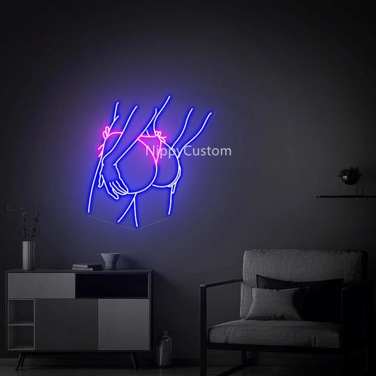 Lady's Butt Neon Sign