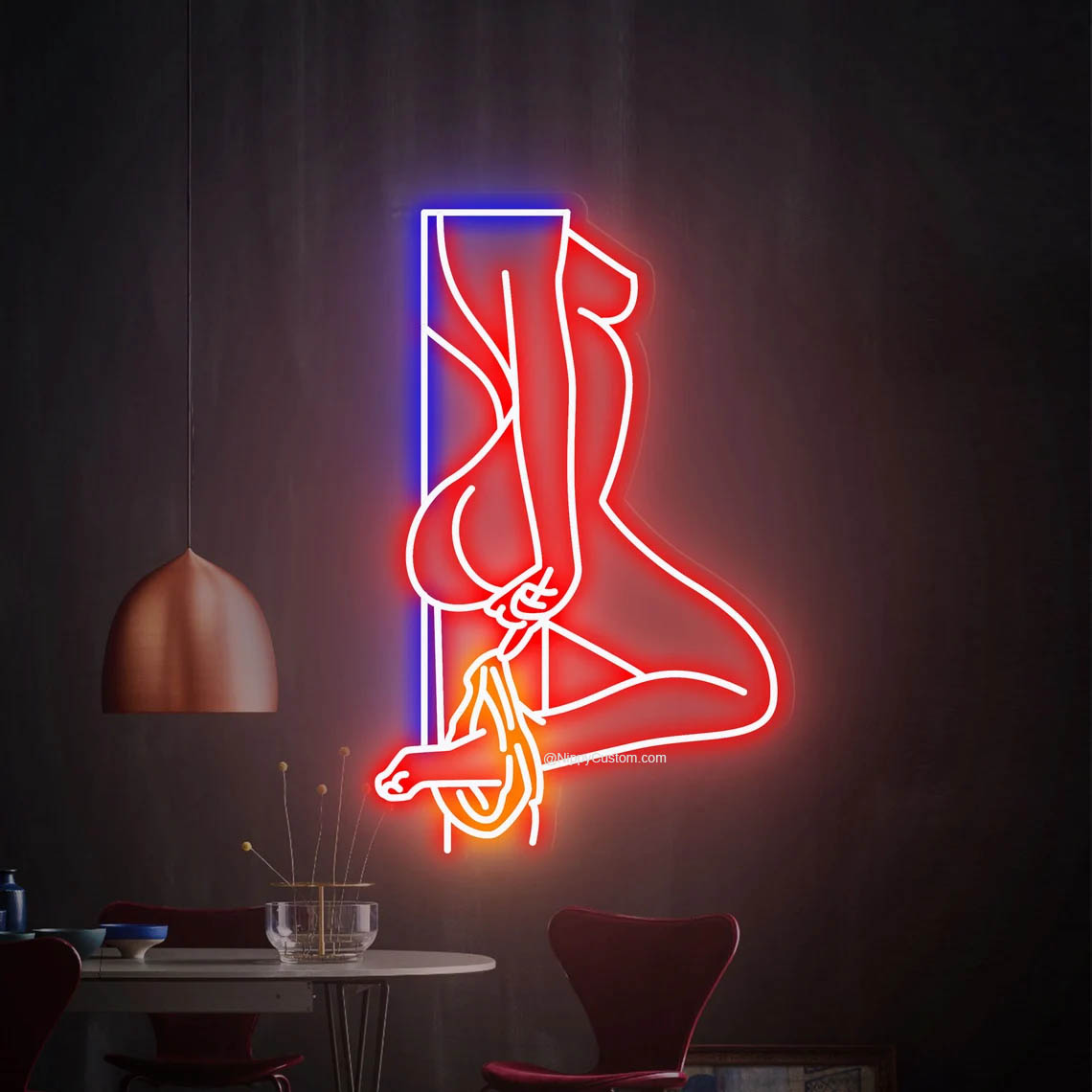 Woman Body Neon Light