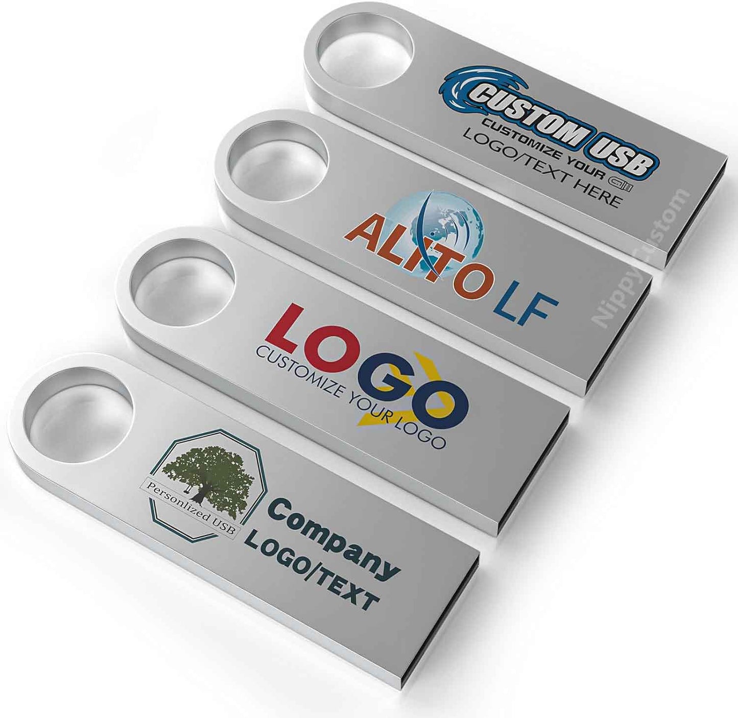 Custom Compact Economy USB Drive Sticks for business promotion giveaways