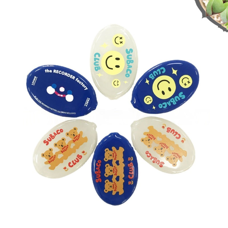 Oval Shape Pvc Vinyl Squeeze Coin Holder, Cutom Promotional Pocket Coin Purse With Logo