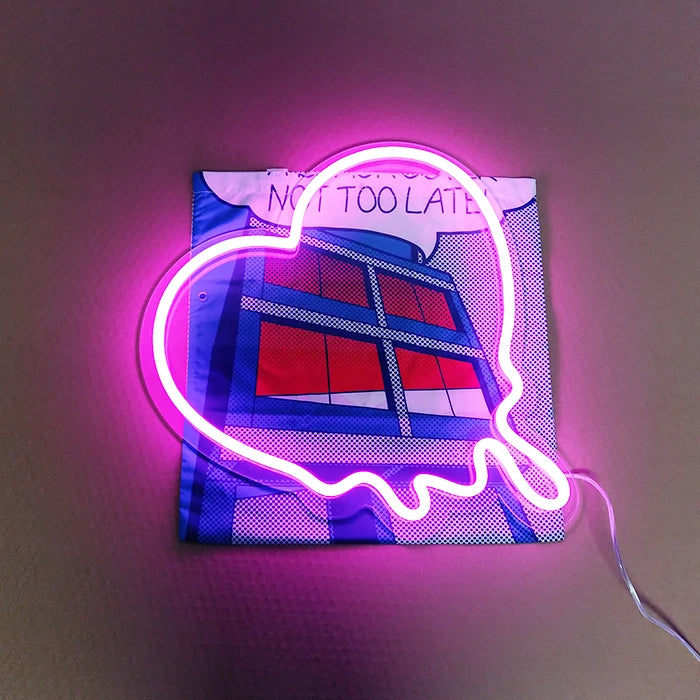 Heart neon sign,Heart neon light sign,Dripping heart neon sign,Led neon sign heart,Neon sign white