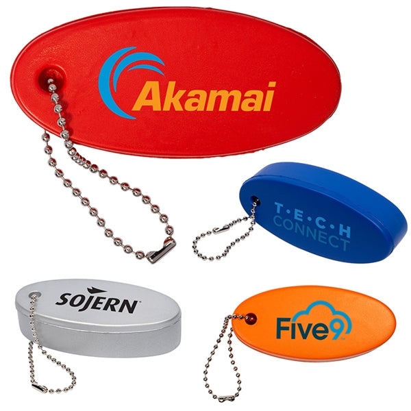 Eco-Friendly Custom Floating EVA Foam Keychain PU Sailing Buoy Key Holder Keyring for Promotion
