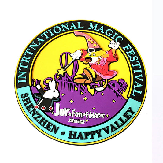 Custom Debossed Brand Logo PVC Rubber 2D Coaster For Bar and Giveaway