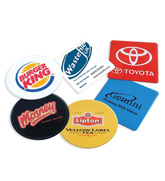 100pcs Custom Soft PVC Rubber UV Printing Coasters