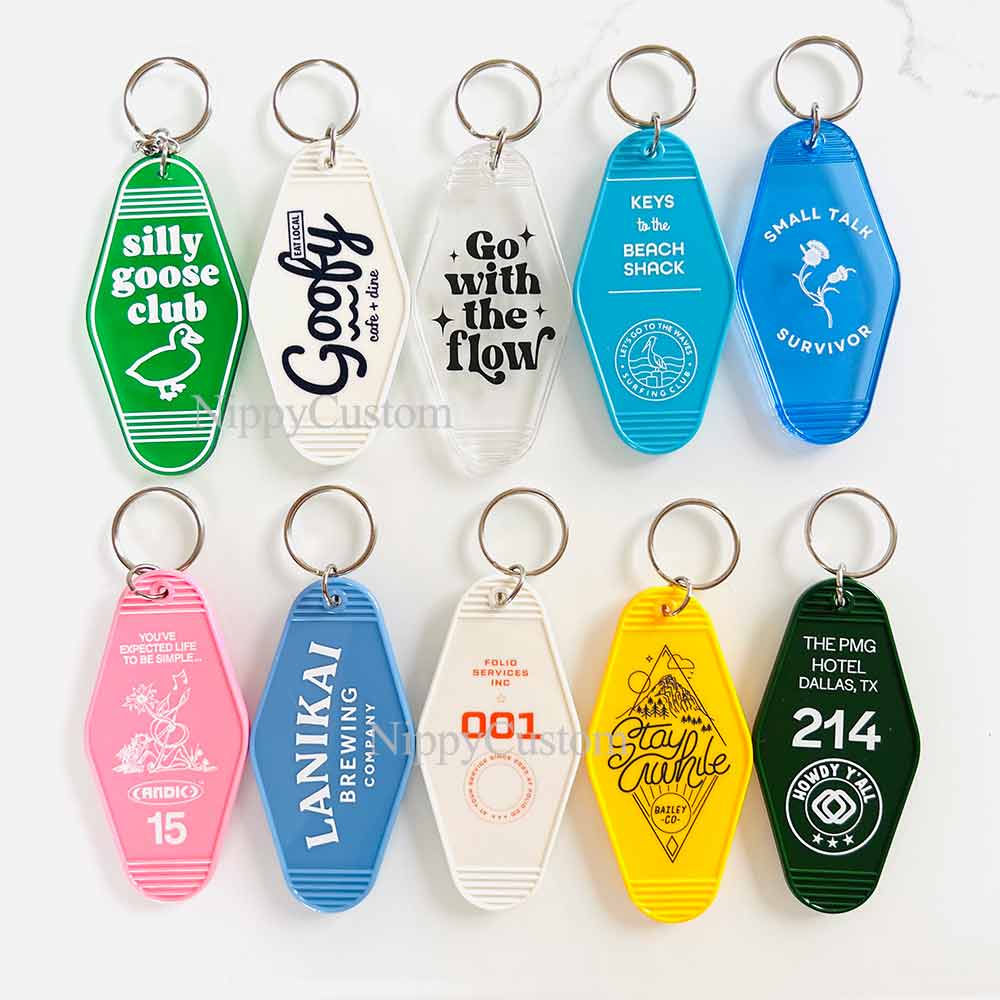 diamond hotel motel keychain