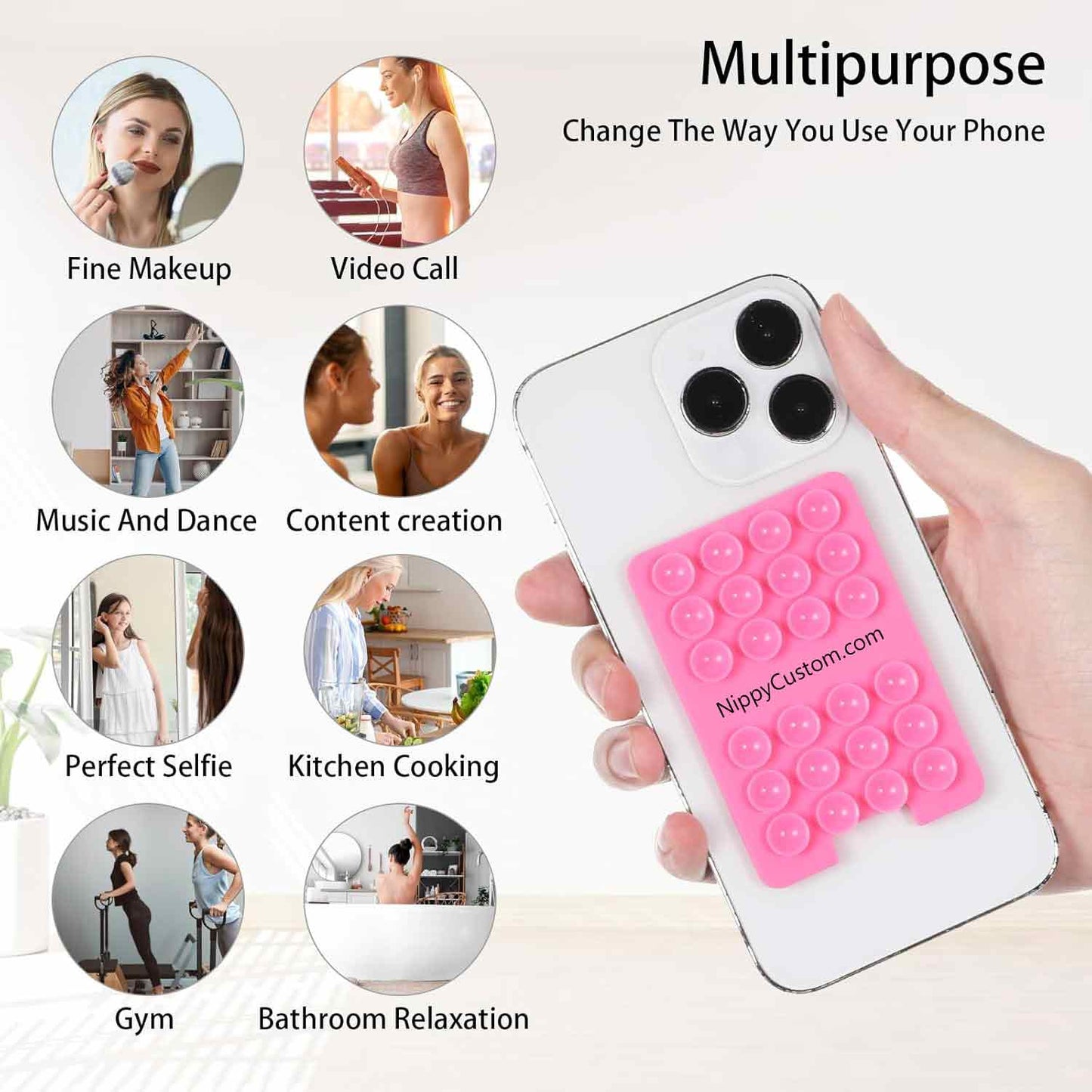 Custom Silicone Suction Phone Case