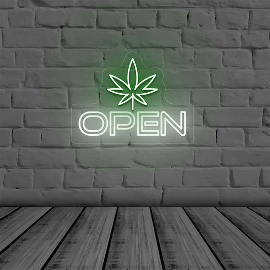 Weed Open Neon Sign