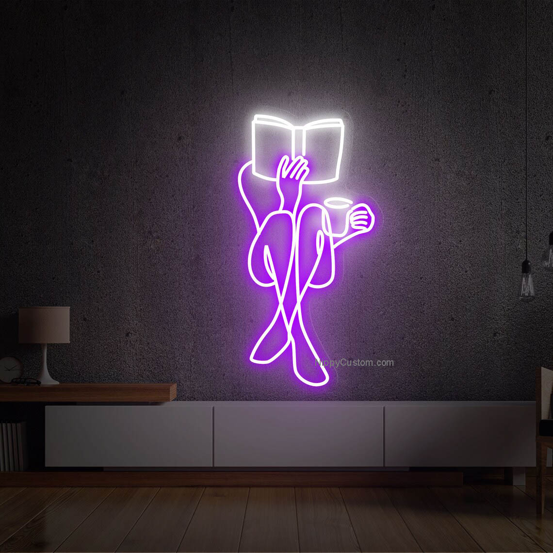 Woman Hid Face Neon Sign,Custom Neon Light Sign Art,Beauty Office Sign Art,Neon Bar Sign,Handmade Room Art,Girl's Room Sign