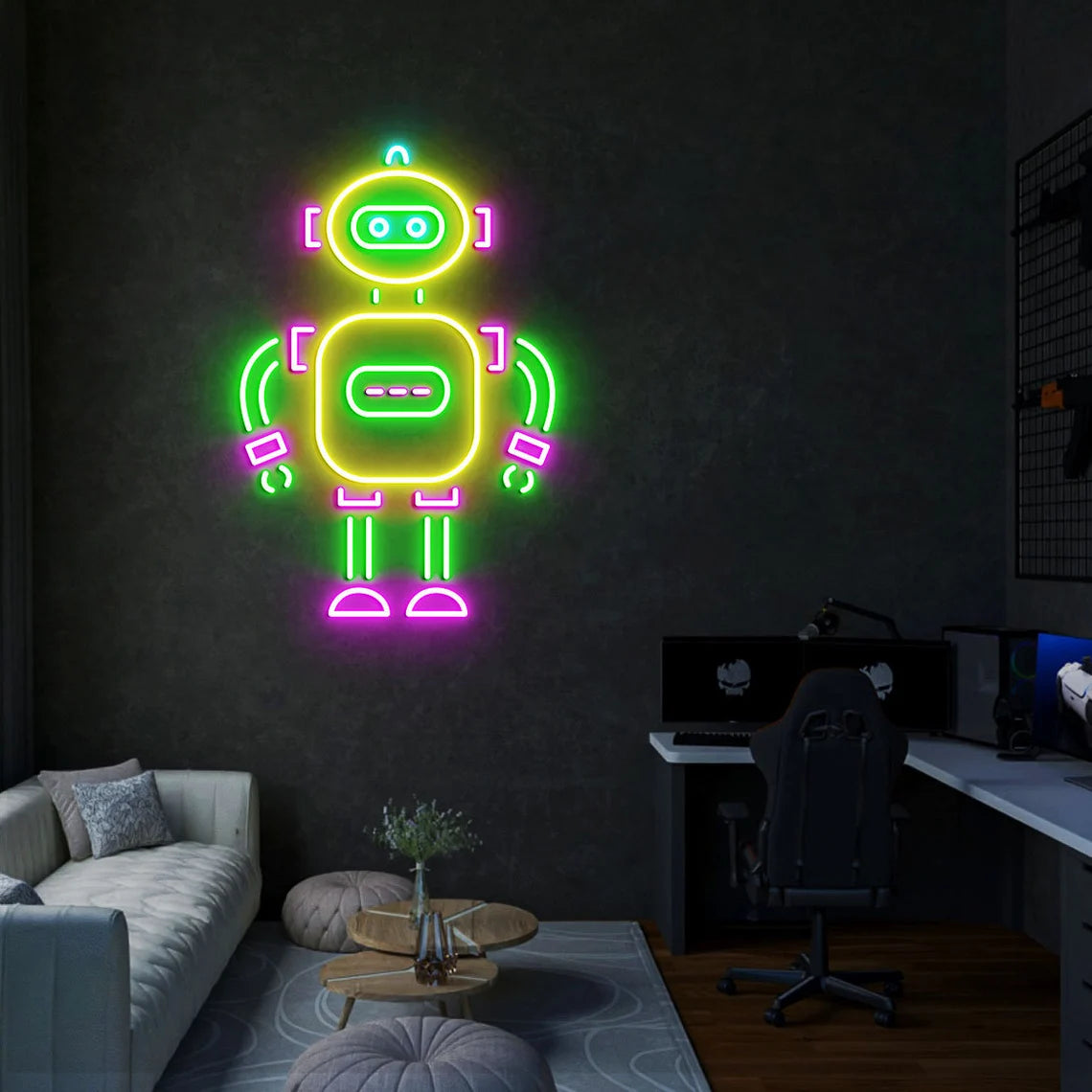 Robot Neon Light
