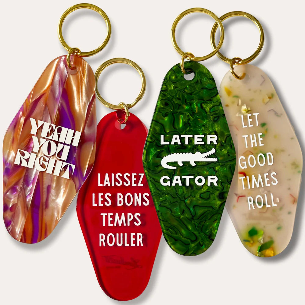 Hotel Style Keychains Custom Sublimation Motel Keychains Marble Acrylic Motel Keychain