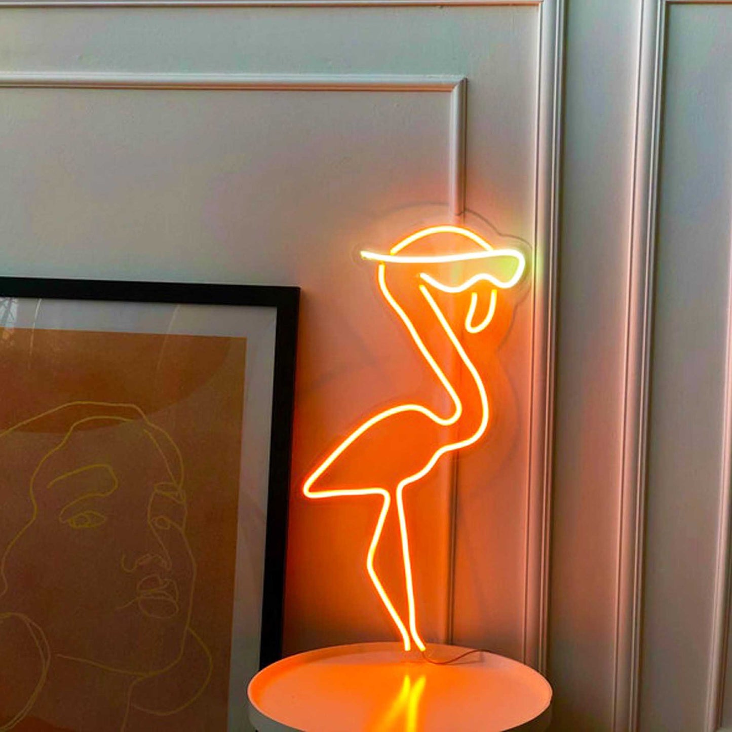 Flamingo Neon Sign,Animal Neon Sign Custom,Neon Lights, Led Sign For Bedroom, Pink Light Up Sign for Home Room 