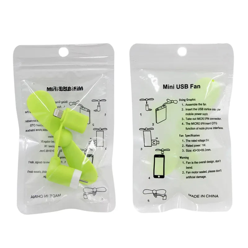 Custom 3 in 1 Mini Phone Fans