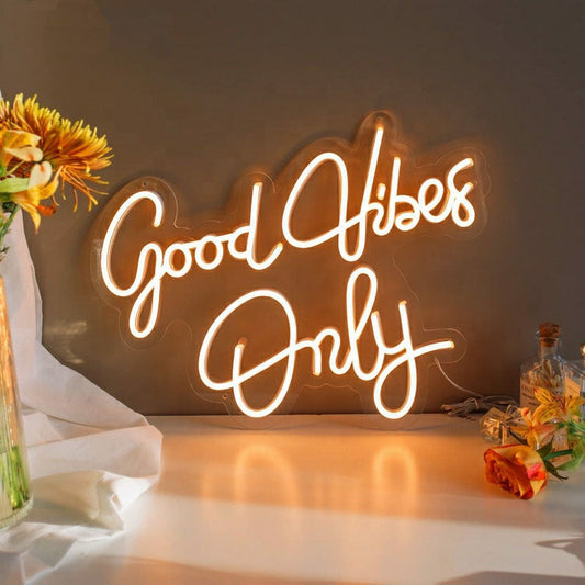 Good Vibes Only Neon Sign