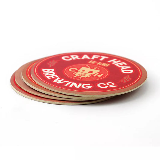Custom Printed pulpboard coasters - Circle - 3.5in Coasters - Wedding coaster - Birthday coasters - Event Coaster - Logo coasters