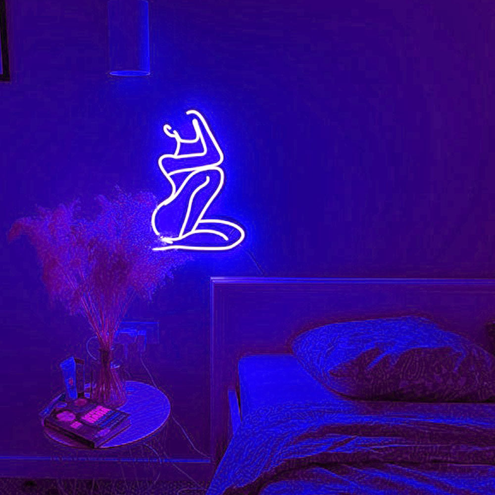 Female Body Curves Neon sign, Sexy Woman torso Neon Sign