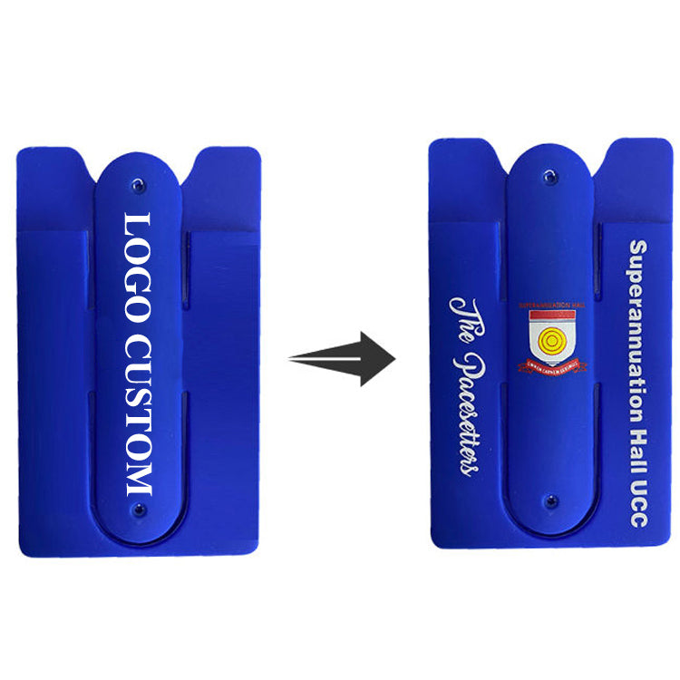 custom logo Silicone Stand & Smart Wallet for phone