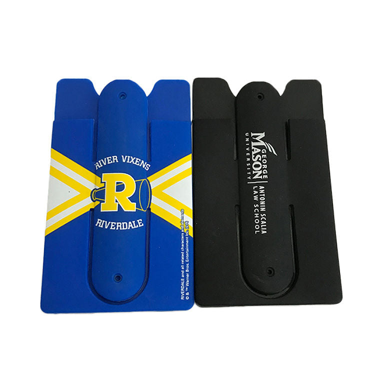 Logo Silicone Phone Stand and Smart Wallet Card Holders