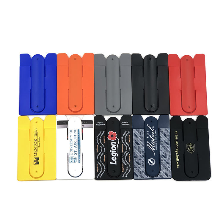 custom Silicone Phone Wallet With Stand