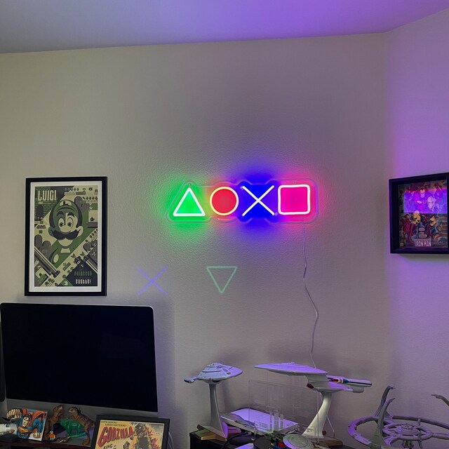 custom neon sign for game room, gamer neon light, neon game sign