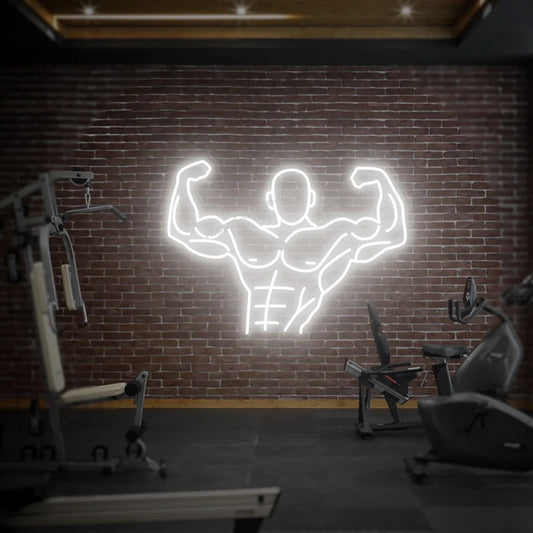 Muscle Neon Sign, Man Led Sign, Sport Neon Sign, Gym neon light