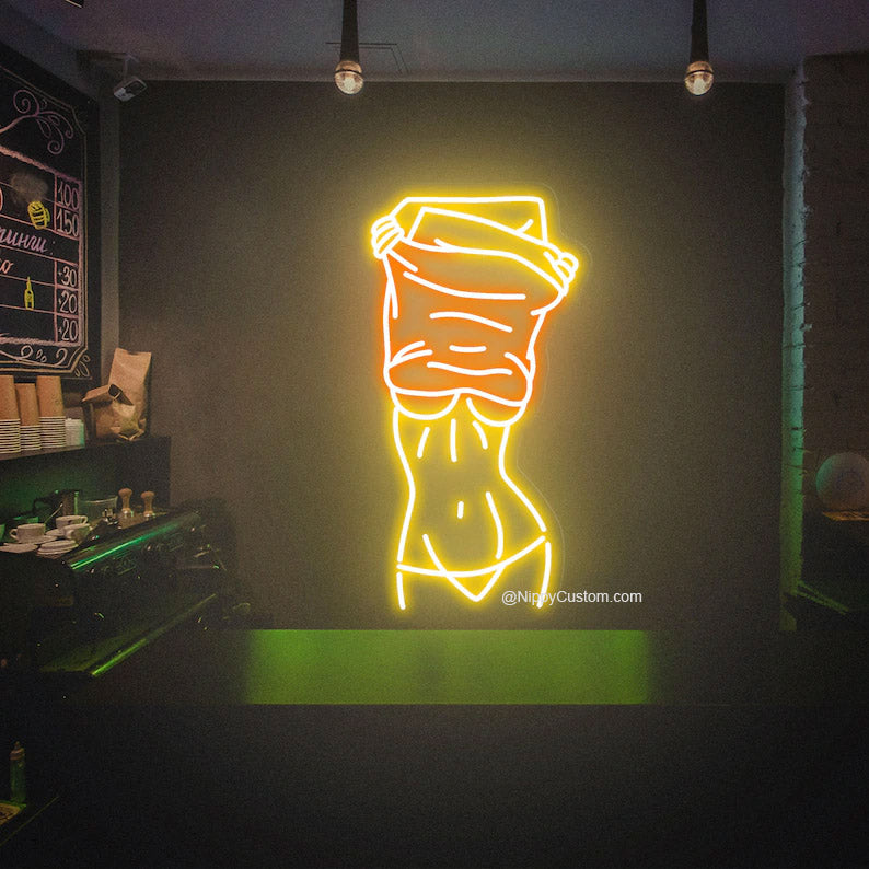 Sexy Body Neon Sign For Bathroom Woman Body Led Sign for Man Cave