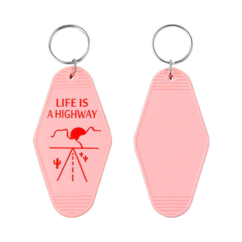 Personalized Keychain Retro Motel Keychain Gifts for Women 