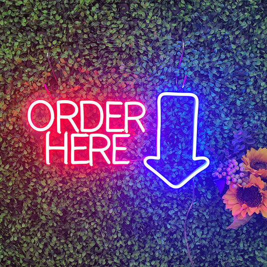 Order Here Neon Sign