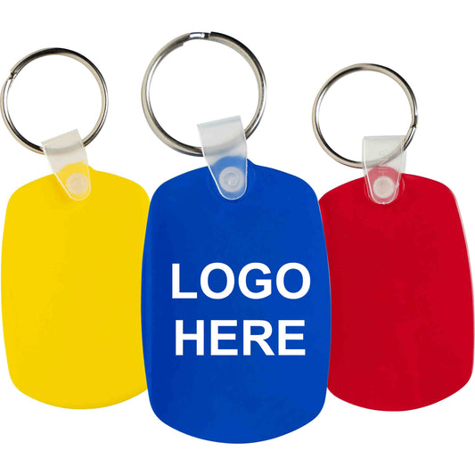 Marketing Tag Soft Plastic Keychains