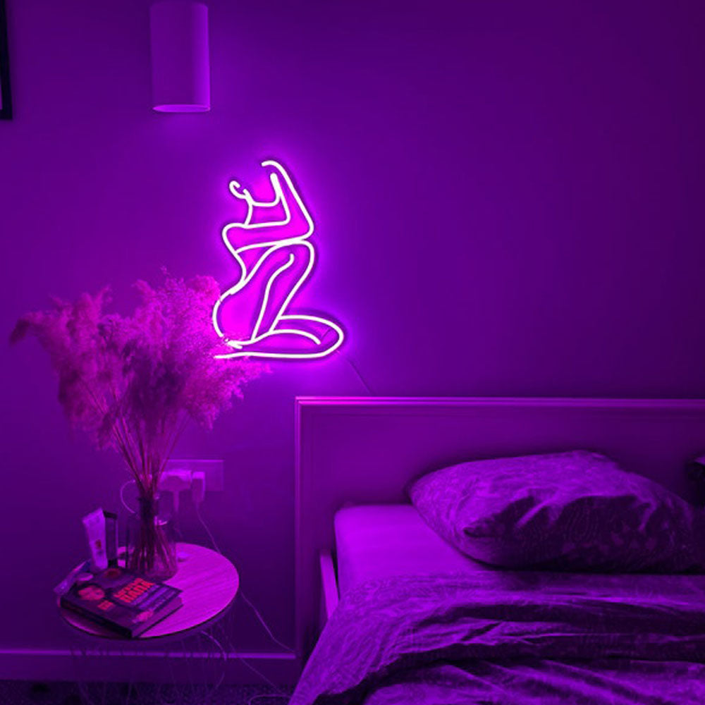 Girl Led neon sign, Body neon sign, Female neon light sign